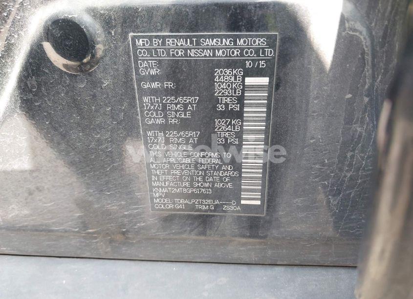 Photo 9 of 2016 Nissan Rogue S (VIN KNMAT2MT8GP617613)