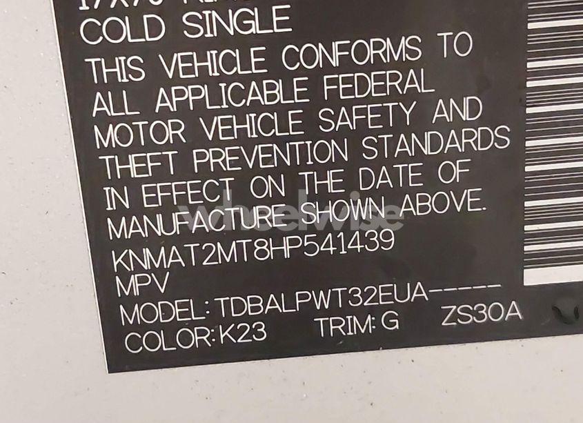 Photo 9 of 2017 Nissan Rogue S (VIN KNMAT2MT8HP541439)