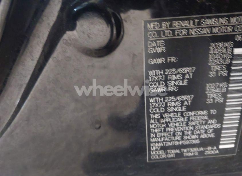 Photo 9 of 2017 Nissan Rogue SV (VIN KNMAT2MT8HP597395)