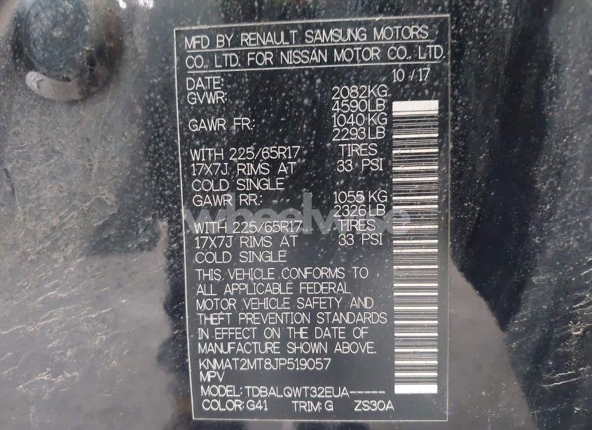 Photo 9 of 2018 Nissan Rogue SV (VIN KNMAT2MT8JP519057)