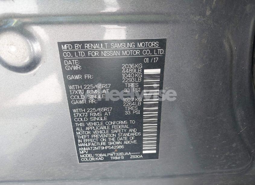 Photo 9 of 2017 Nissan Rogue S (VIN KNMAT2MT9HP542986)