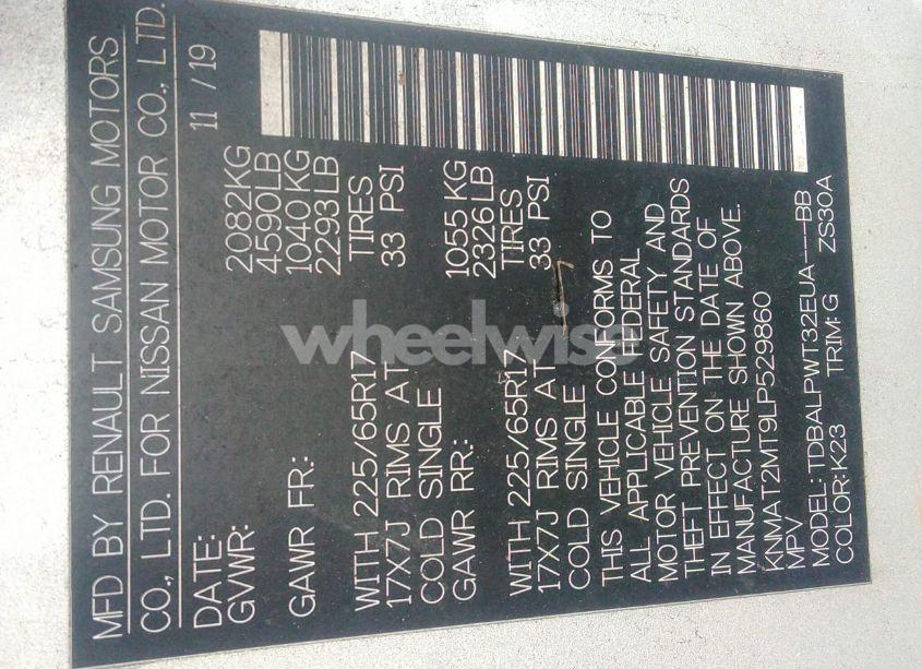 Photo 9 of 2020 Nissan Rogue S FWD (VIN KNMAT2MT9LP529860)