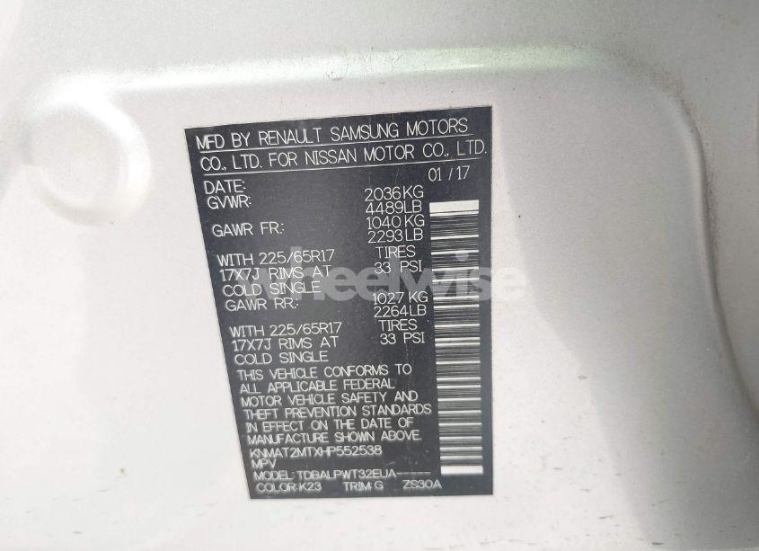 Photo 9 of 2017 Nissan Rogue S (VIN KNMAT2MTXHP552538)