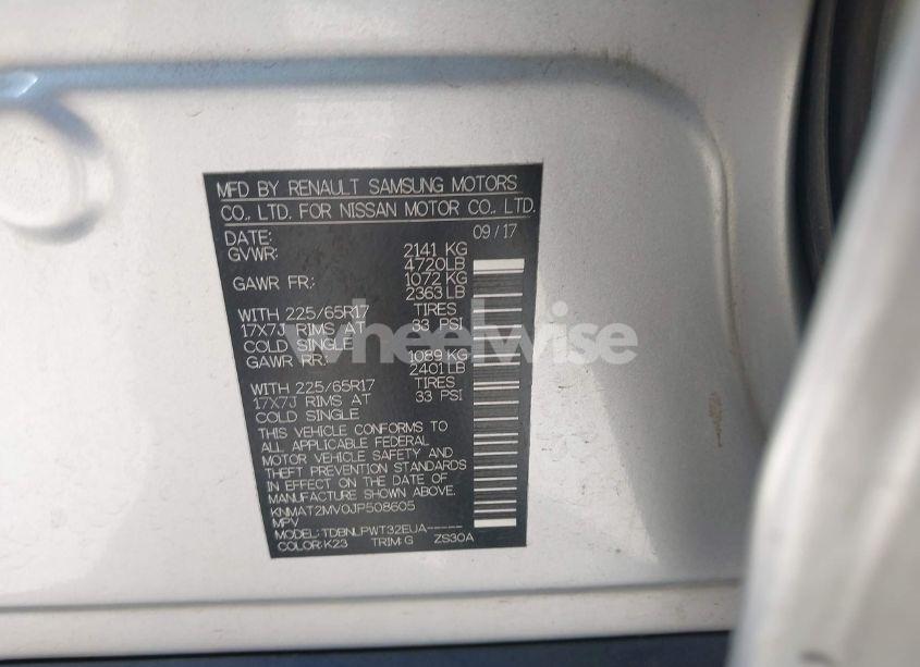 Photo 9 of 2018 Nissan Rogue S (VIN KNMAT2MV0JP508605)