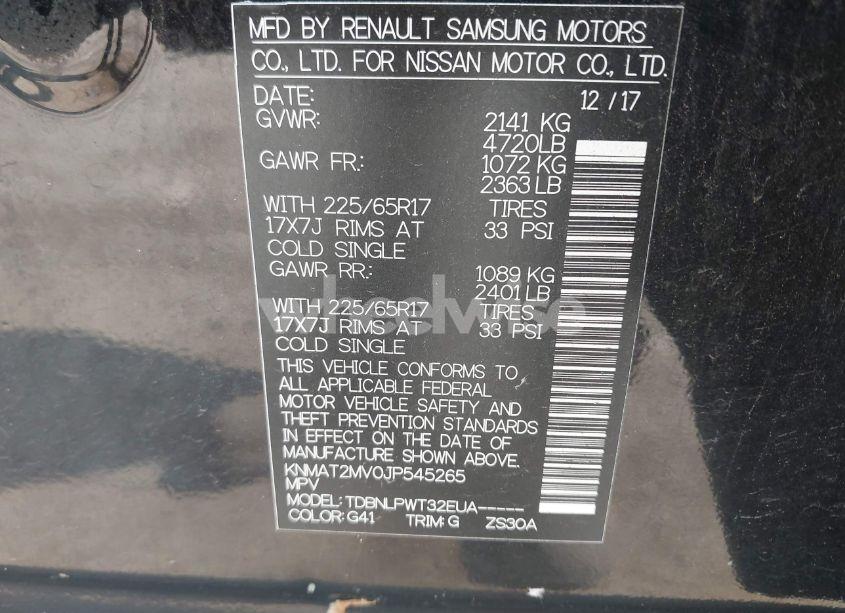 Photo 9 of 2018 Nissan Rogue S (VIN KNMAT2MV0JP545265)