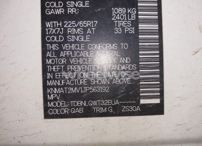 Photo 9 of 2018 Nissan Rogue SV (VIN KNMAT2MV1JP563192)