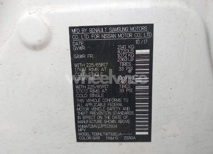 Photo 9 of 2018 Nissan Rogue SV (VIN KNMAT2MV2JP513904)