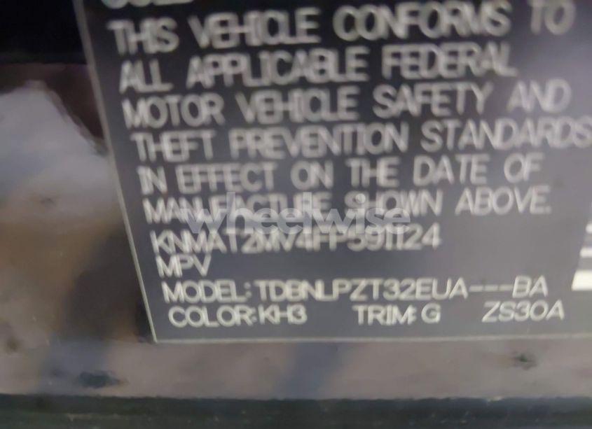 Photo 9 of 2015 Nissan Rogue S (VIN KNMAT2MV4FP591124)