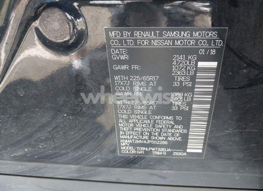 Photo 9 of 2018 Nissan Rogue S (VIN KNMAT2MV4JP552266)