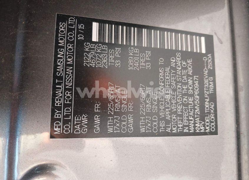 Photo 9 of 2016 Nissan Rogue S (VIN KNMAT2MV5GP609471)