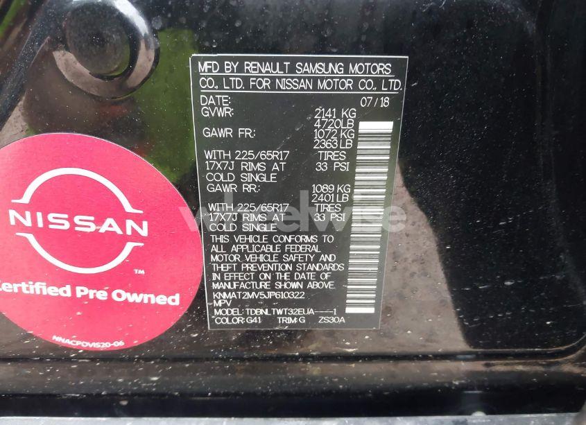 Photo 9 of 2018 Nissan Rogue SV (VIN KNMAT2MV5JP610322)