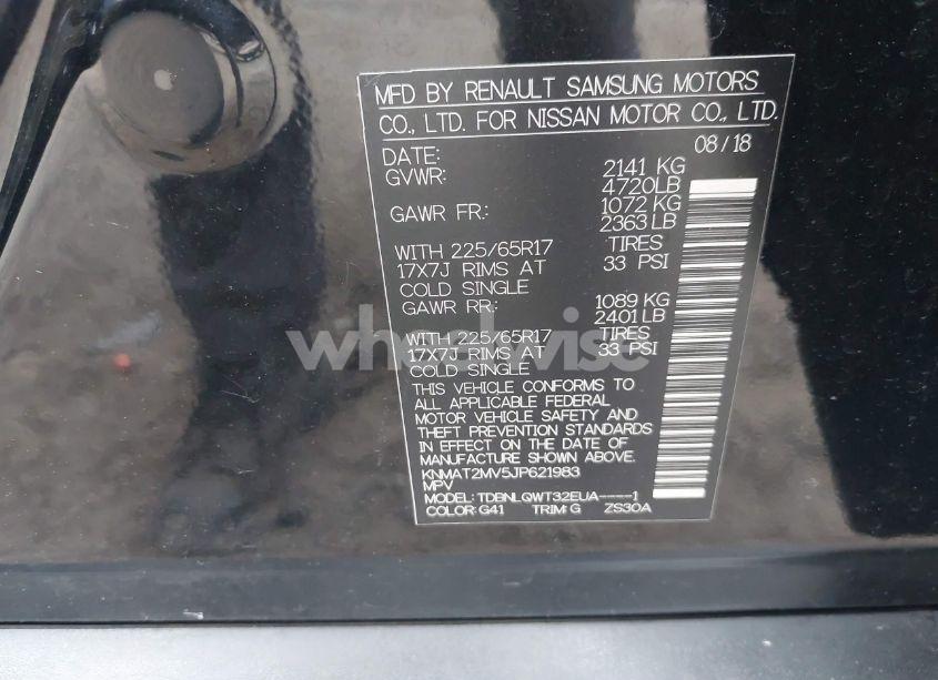 Photo 9 of 2018 Nissan Rogue SV (VIN KNMAT2MV5JP621983)