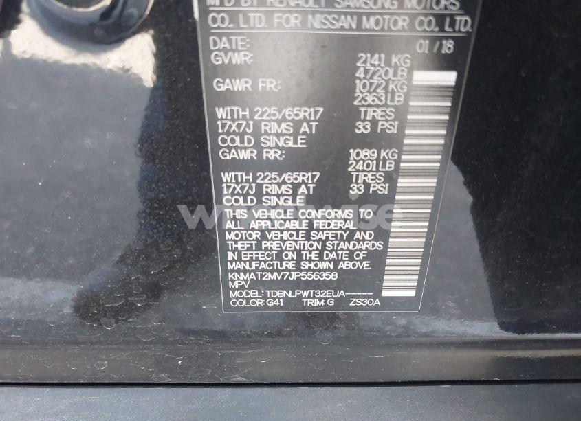 Photo 9 of 2018 Nissan Rogue S (VIN KNMAT2MV7JP556358)