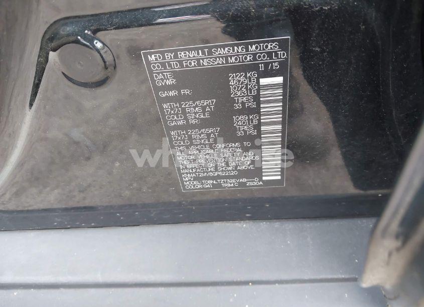 Photo 9 of 2016 Nissan Rogue SV (VIN KNMAT2MV8GP622120)