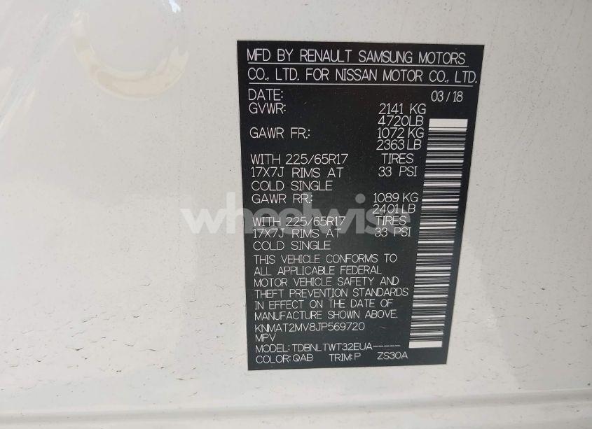 Photo 9 of 2018 Nissan Rogue SV (VIN KNMAT2MV8JP569720)