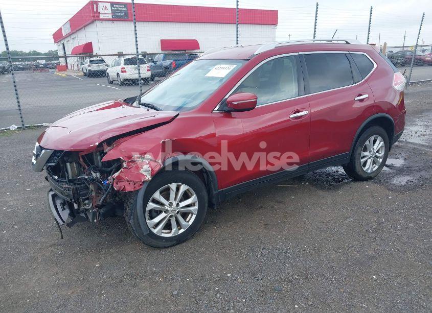 Photo 2 of 2015 Nissan Rogue SV (VIN KNMAT2MV9FP538645)