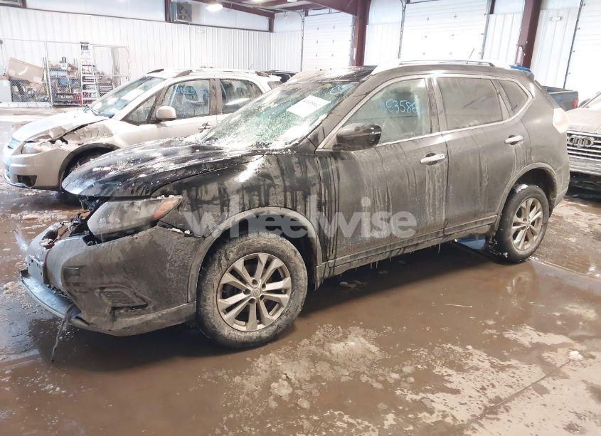 Photo 2 of 2016 Nissan Rogue SV (VIN KNMAT2MV9GP694511)