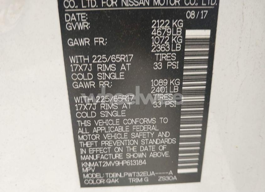 Photo 9 of 2017 Nissan Rogue S (VIN KNMAT2MV9HP613184)