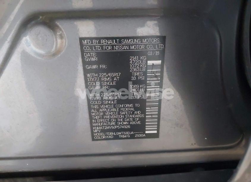 Photo 9 of 2018 Nissan Rogue SV (VIN KNMAT2MV9JP574926)