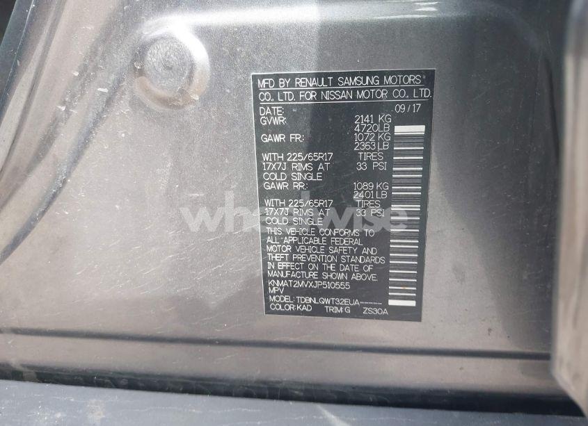 Photo 9 of 2018 Nissan Rogue SV (VIN KNMAT2MVXJP510555)