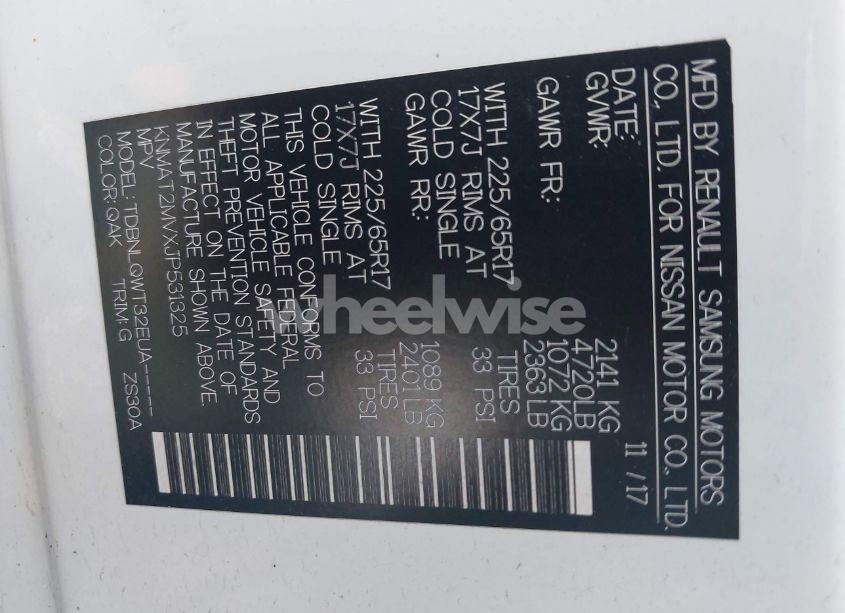 Photo 9 of 2018 Nissan Rogue SV (VIN KNMAT2MVXJP531325)