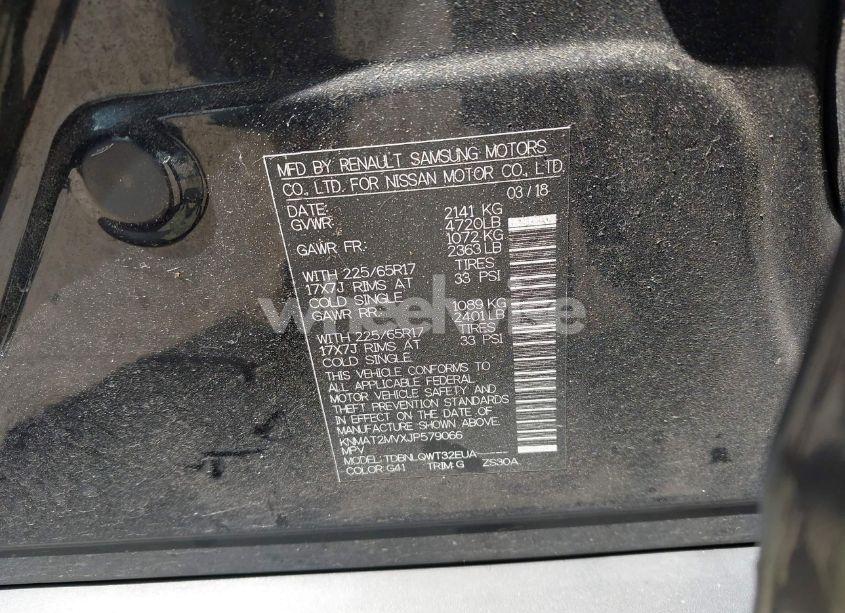 Photo 9 of 2018 Nissan Rogue SV (VIN KNMAT2MVXJP579066)