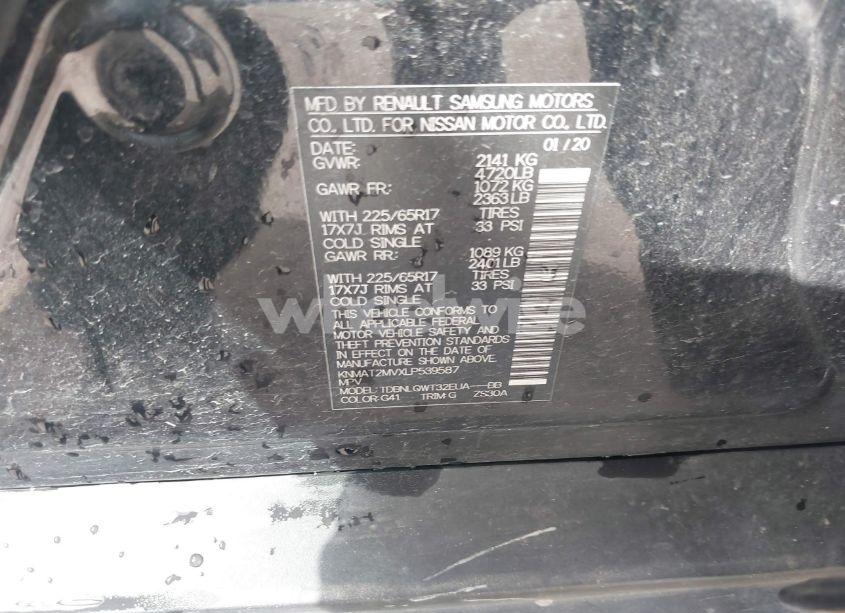 Photo 9 of 2020 Nissan Rogue SV INTELLIGENT AWD (VIN KNMAT2MVXLP539587)