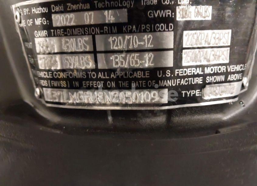 Photo 10 of 2022 Icebear Trifecta TRIKE 50CC (VIN L37LMGFU8NZ050109)