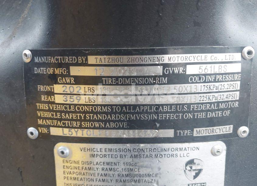 Photo 9 of 2024 Znen Unknown N/A (VIN L5YTCLFE8R1114627)