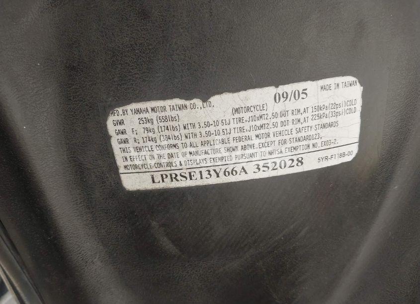 Photo 10 of 2006 Yamaha Yj125 (VIN LPRSE13Y66A352028)