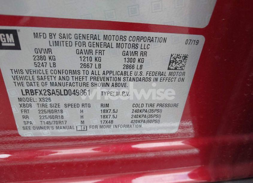 Photo 9 of 2020 Buick Envision AWD ESSENCE (VIN LRBFX2SA5LD049861)