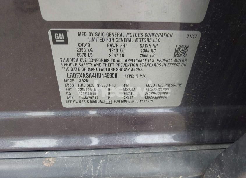 Photo 9 of 2017 Buick Envision PREFERRED (VIN LRBFXASA4HD148950)