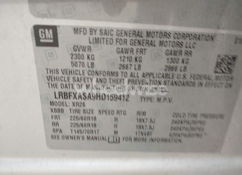 Photo 9 of 2017 Buick Envision PREFERRED (VIN LRBFXASA9HD159412)