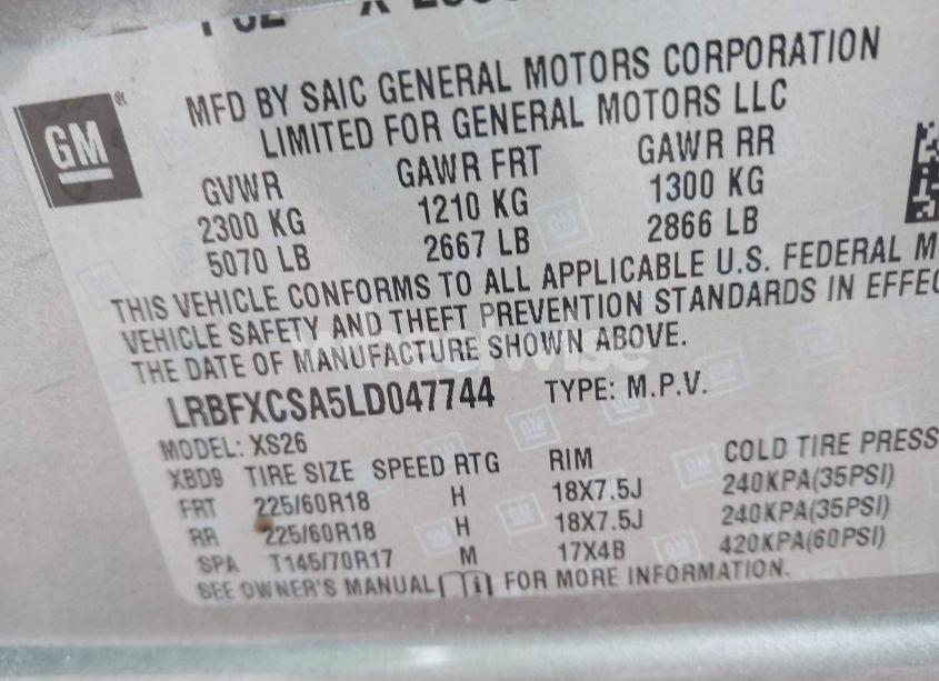 Photo 9 of 2020 Buick Envision FWD ESSENCE (VIN LRBFXCSA5LD047744)