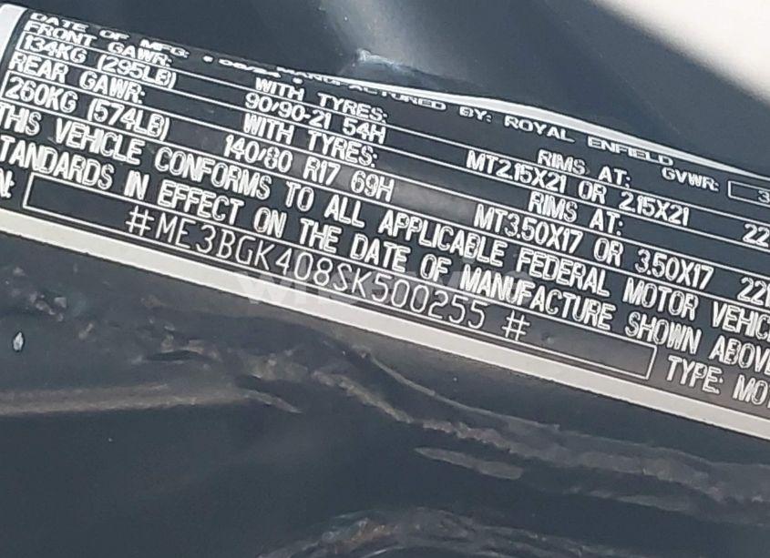 Photo 10 of 2025 Royal Enfield MOTORS HIMALAYAN 450 (VIN ME3BGK408SK500255)