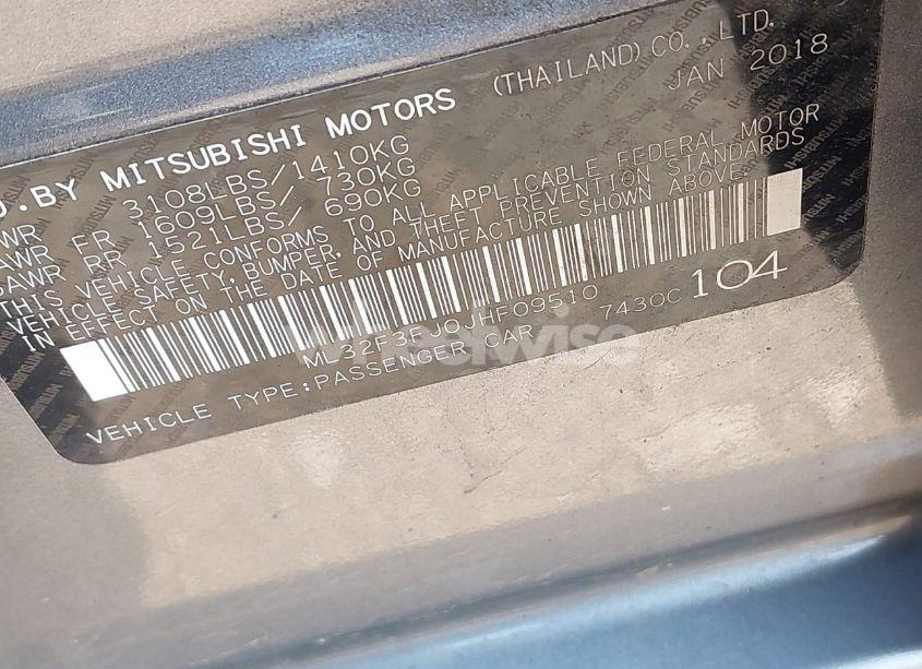 Photo 9 of 2018 Mitsubishi Mirage G4 ES (VIN ML32F3FJ0JHF09510)