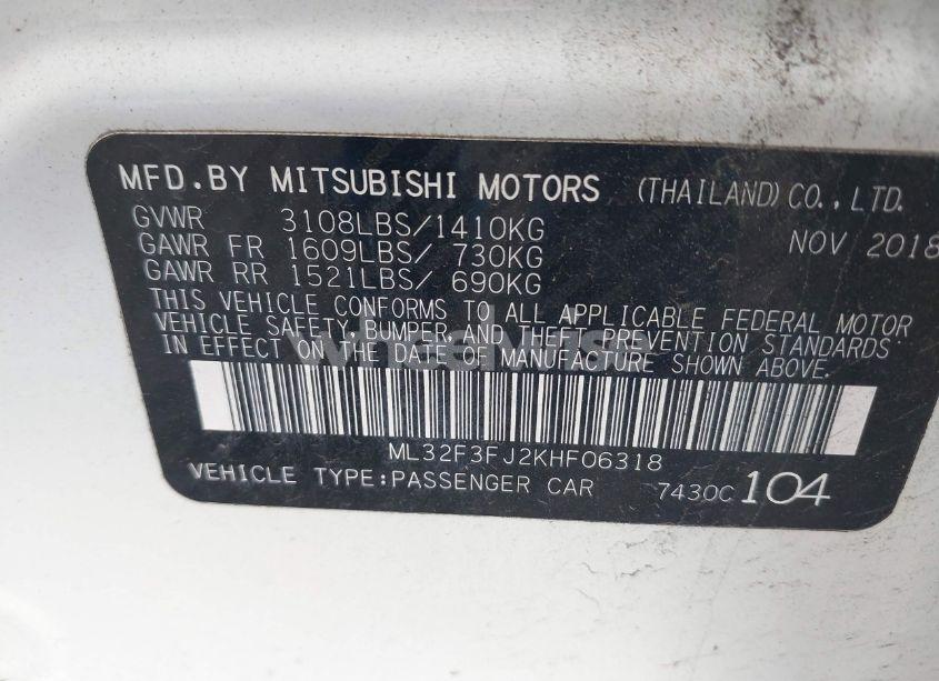 Photo 9 of 2019 Mitsubishi Mirage G4 ES (VIN ML32F3FJ2KHF06318)