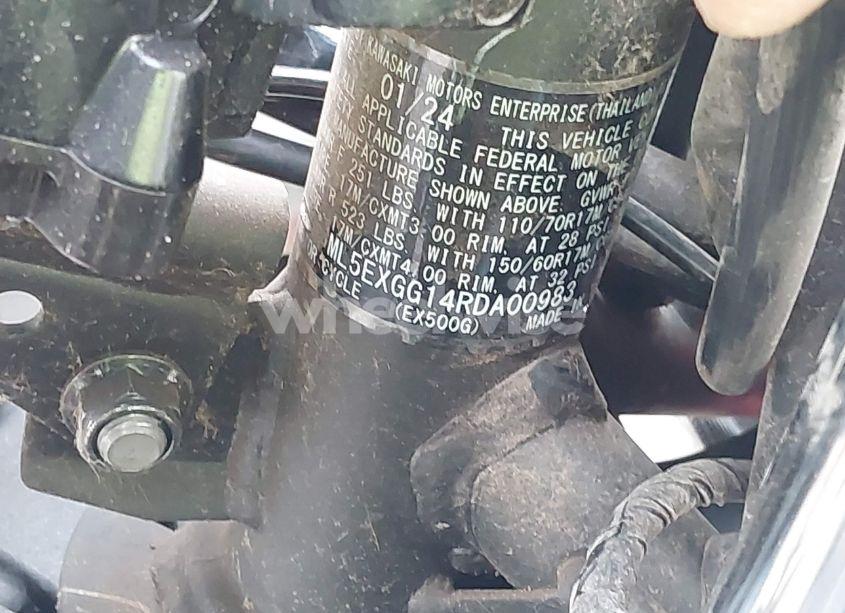 Photo 10 of 2024 Kawasaki Ex500 (VIN ML5EXGG14RDA00983)