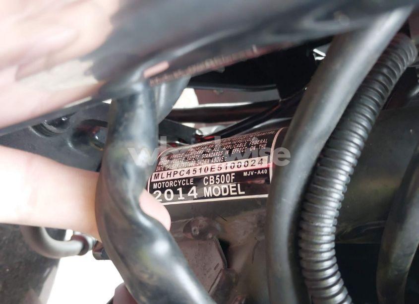 Photo 10 of 2014 Honda Cb500 F (VIN MLHPC4510E5100024)