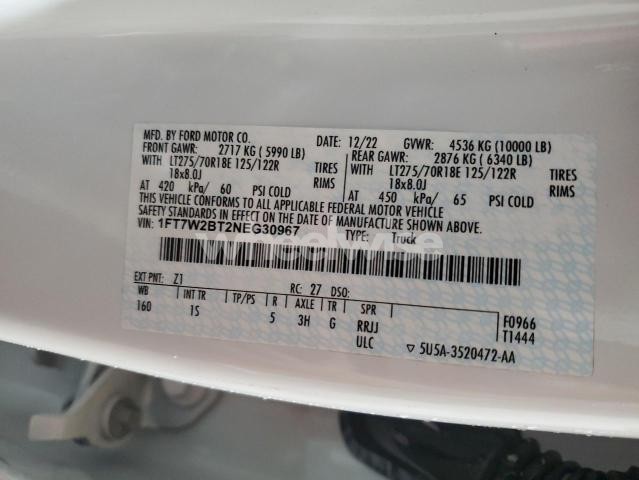 Photo 7 of 2022 FORD F250 SUPER DUTY (VIN N1FT7W2BN8NED5646)