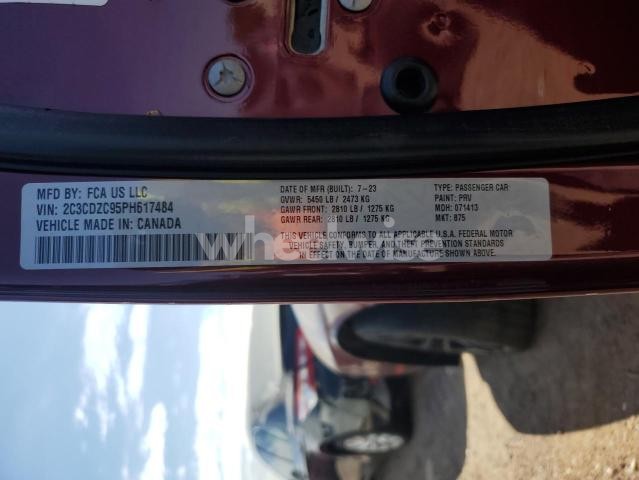 Photo 12 of 2023 DODGE CHALLENGER SRT HELLCAT N/A (VIN N2C3CDZC95PH61748)