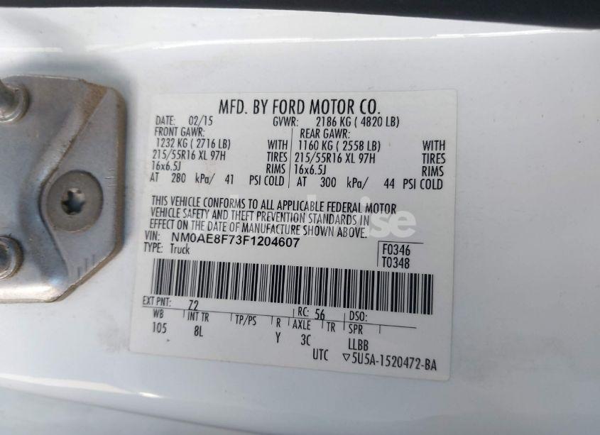 Photo 9 of 2015 Ford Transit CONNECT XLT (VIN NM0AE8F73F1204607)