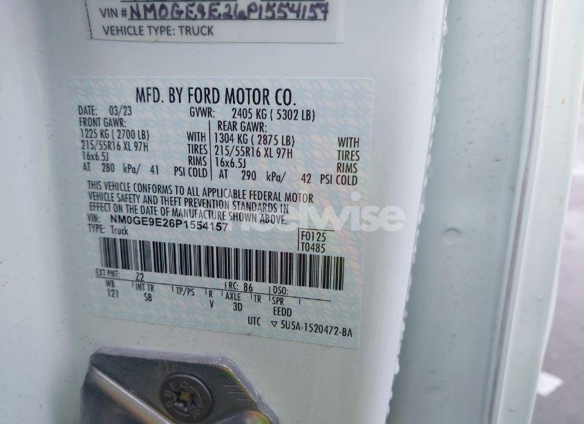 Photo 9 of 2023 Ford Transit CONNECT XL PASSENGER WAGON (VIN NM0GE9E26P1554157)