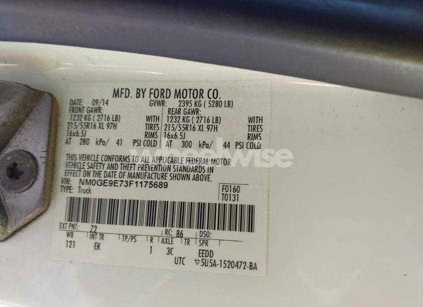 Photo 9 of 2015 Ford Transit CONNECT XL (VIN NM0GE9E73F1175689)