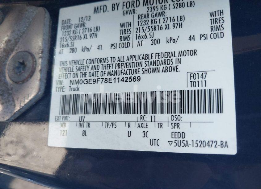 Photo 9 of 2014 Ford Transit CONNECT XLT (VIN NM0GE9F78E1142569)