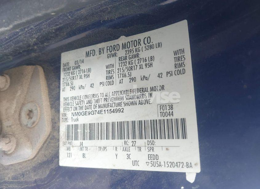 Photo 9 of 2014 Ford Transit CONNECT TITANIUM (VIN NM0GE9G74E1154992)