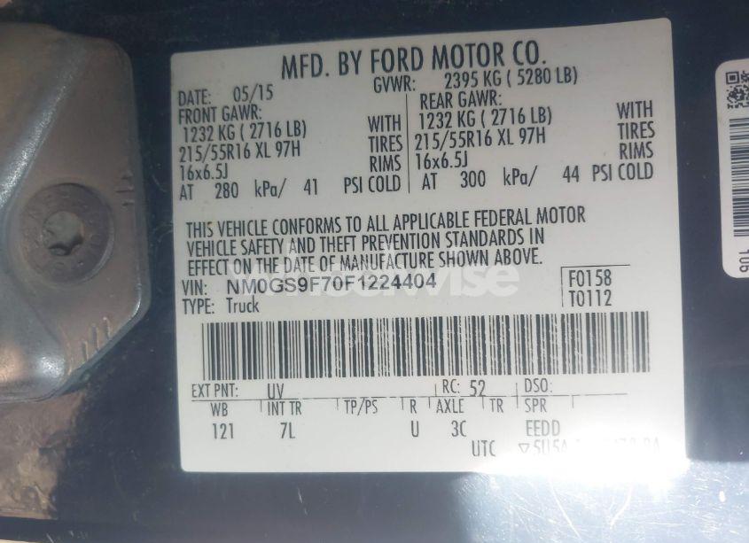 Photo 9 of 2015 Ford Transit CONNECT XLT (VIN NM0GS9F70F1224404)