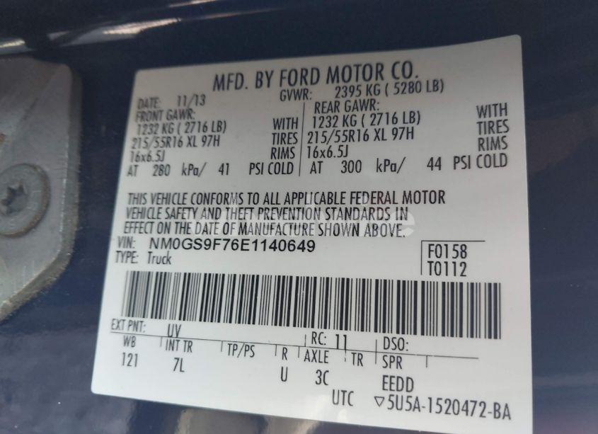 Photo 9 of 2014 Ford Transit CONNECT XLT (VIN NM0GS9F76E1140649)