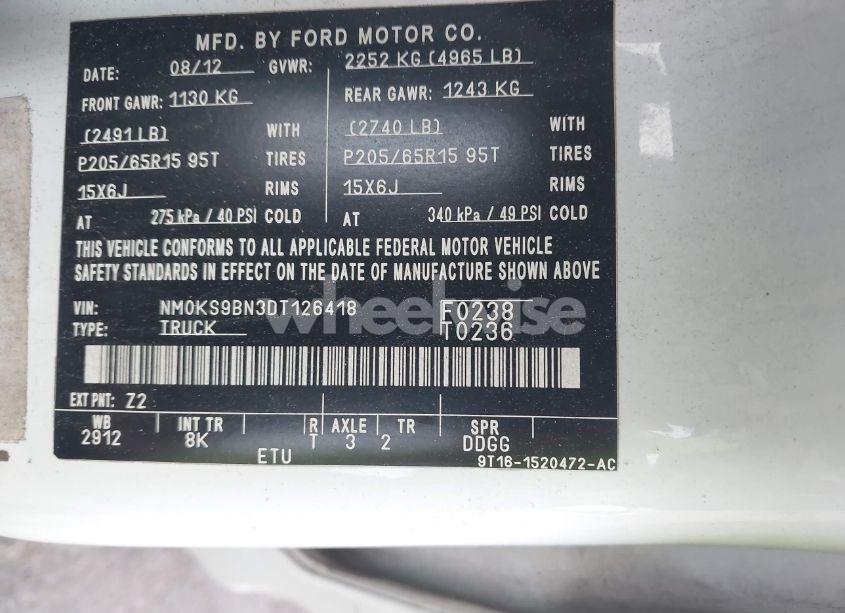 Photo 9 of 2013 Ford Transit CONNECT XLT (VIN NM0KS9BN3DT126418)