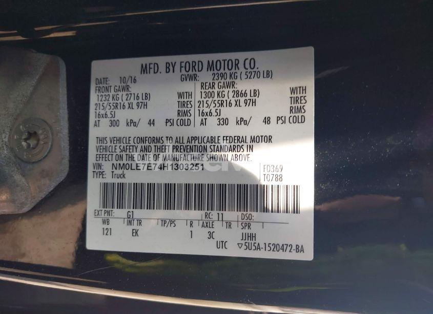 Photo 9 of 2017 Ford Transit CONNECT XL (VIN NM0LE7E74H1303251)